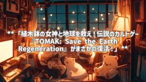 **「植木鉢の女神と地球を救え！伝説のカルトゲー『TOMAK: Save the Earth Regeneration』がまさかの復活！」**