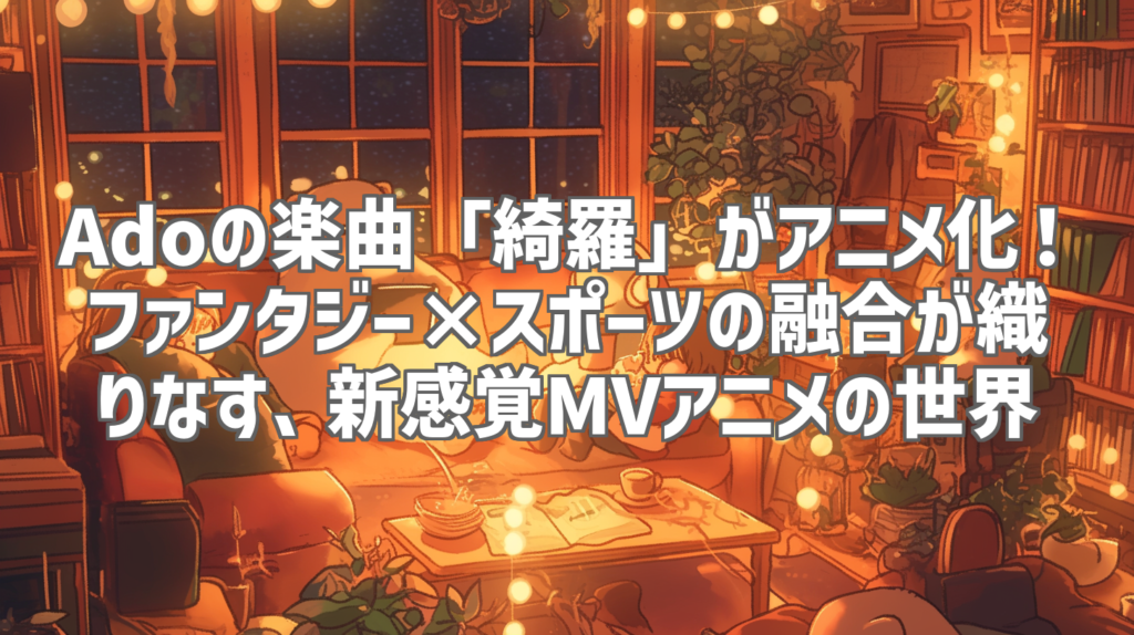 Adoの楽曲「綺羅」がアニメ化！ファンタジー×スポーツの融合が織りなす、新感覚MVアニメの世界