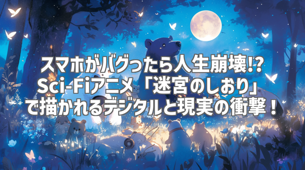 スマホがバグったら人生崩壊!? Sci-Fiアニメ「迷宮のしおり」で描かれるデジタルと現実の衝撃！