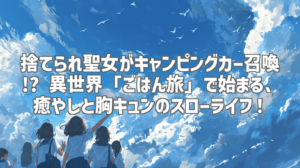 捨てられ聖女がキャンピングカー召喚!? 異世界「ごはん旅」で始まる、癒やしと胸キュンのスローライフ！