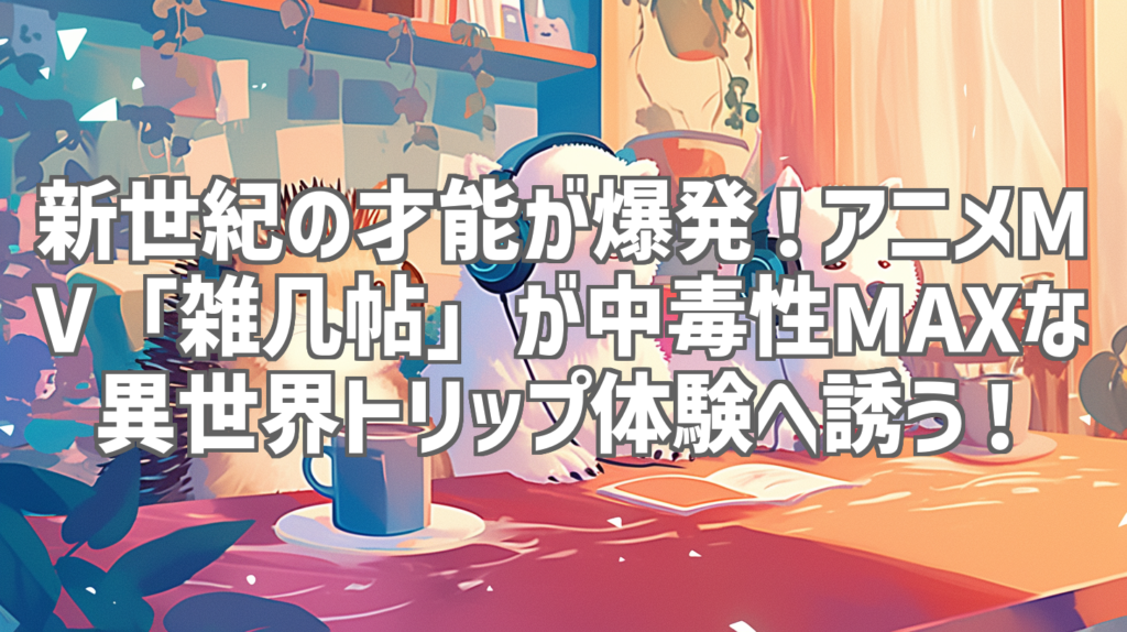 新世紀の才能が爆発！アニメMV「雑几帖」が中毒性MAXな異世界トリップ体験へ誘う！