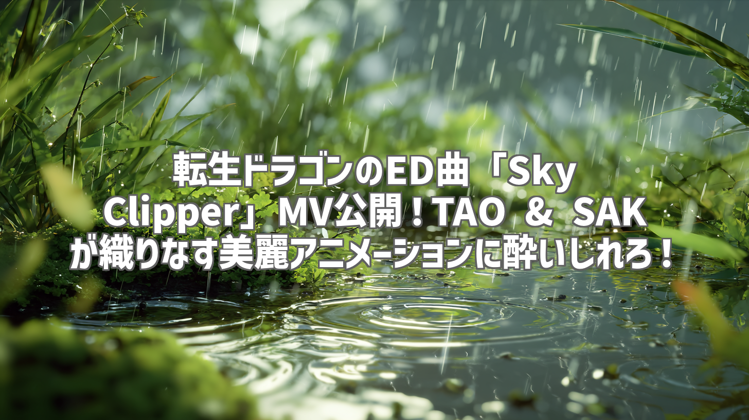 転生ドラゴンのED曲「Sky Clipper」MV公開!TAO & SAKが織りなす美麗アニメーションに酔いしれろ!