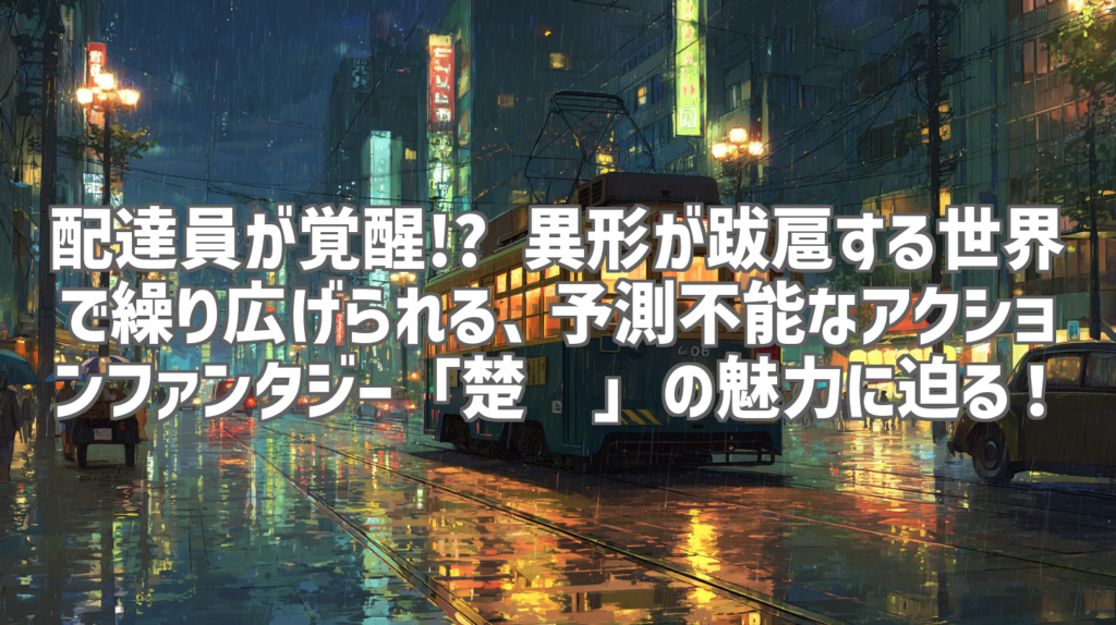 配達員が覚醒!? 異形が跋扈する世界で繰り広げられる、予測不能なアクションファンタジー「楚乌」の魅力に迫る！