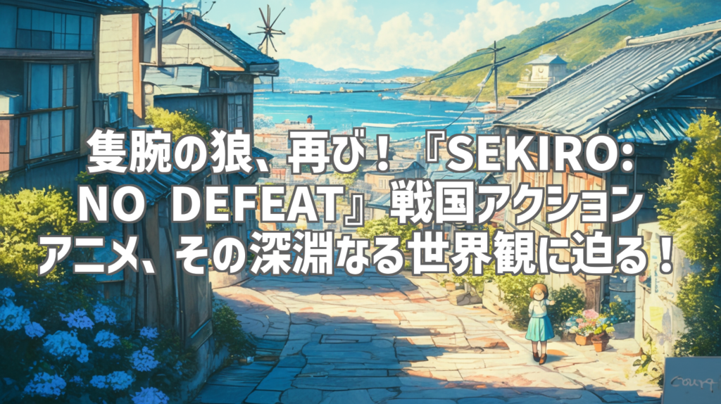 隻腕の狼、再び！『SEKIRO: NO DEFEAT』戦国アクションアニメ、その深淵なる世界観に迫る！
