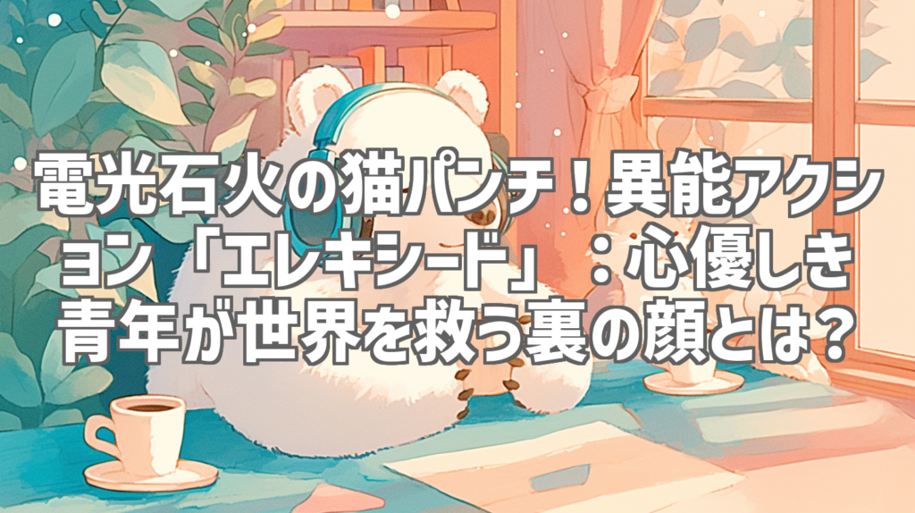 電光石火の猫パンチ！異能アクション「エレキシード」：心優しき青年が世界を救う裏の顔とは？