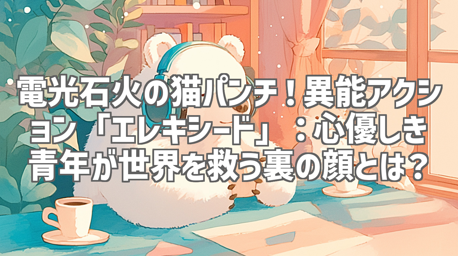 電光石火の猫パンチ！異能アクション「エレキシード」：心優しき青年が世界を救う裏の顔とは？