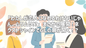 「わたしが恋人になれるわけないじゃん、ムリムリ!?」まさかの展開！ネクストシャインでGLの扉が開く！？