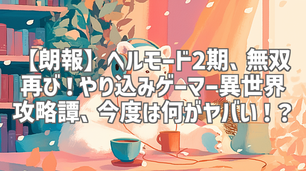 【朗報】ヘルモード2期、無双再び！やり込みゲーマー異世界攻略譚、今度は何がヤバい！？