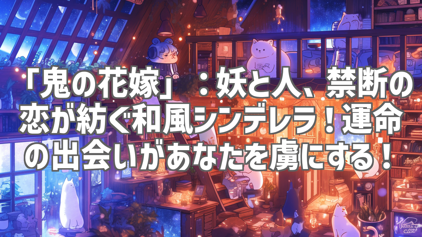 「鬼の花嫁」：妖と人、禁断の恋が紡ぐ和風シンデレラ！運命の出会いがあなたを虜にする！