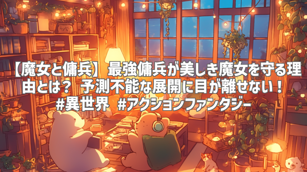 【魔女と傭兵】最強傭兵が美しき魔女を守る理由とは？ 予測不能な展開に目が離せない！ #異世界 #アクションファンタジー