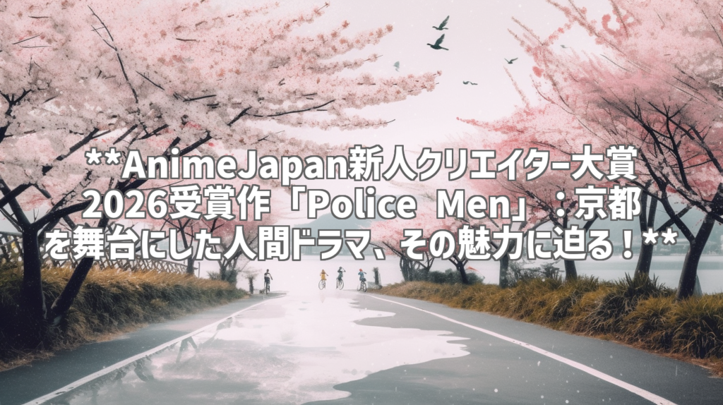 **AnimeJapan新人クリエイター大賞2026受賞作「Police Men」：京都を舞台にした人間ドラマ、その魅力に迫る！**