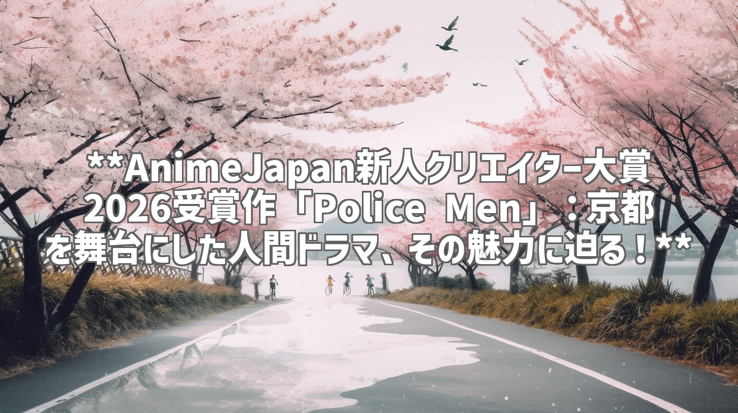 **AnimeJapan新人クリエイター大賞2026受賞作「Police Men」：京都を舞台にした人間ドラマ、その魅力に迫る！**