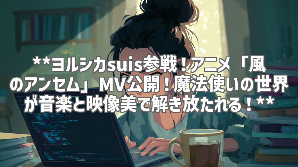 **ヨルシカsuis参戦！アニメ「風のアンセム」MV公開！魔法使いの世界が音楽と映像美で解き放たれる！**