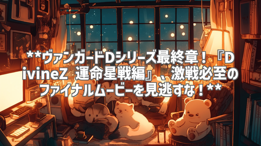 **ヴァンガードDシリーズ最終章！『DivineZ 運命星戦編』、激戦必至のファイナルムービーを見逃すな！**