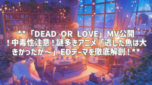 **「DEAD OR LOVE」MV公開！中毒性注意！謎多きアニメ「逃した魚は大きかったが～」EDテーマを徹底解剖！**