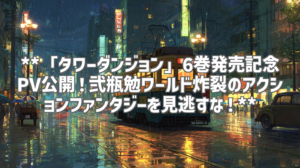 **「タワーダンジョン」6巻発売記念PV公開！弐瓶勉ワールド炸裂のアクションファンタジーを見逃すな！**