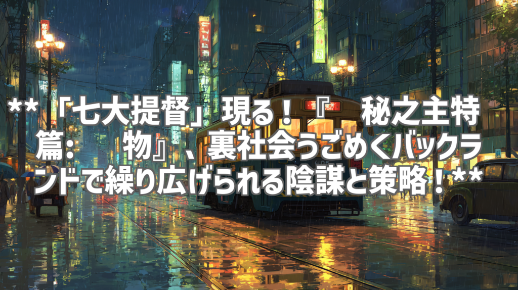**「七大提督」現る！『诡秘之主特别篇: 猎物』、裏社会うごめくバックランドで繰り広げられる陰謀と策略！**