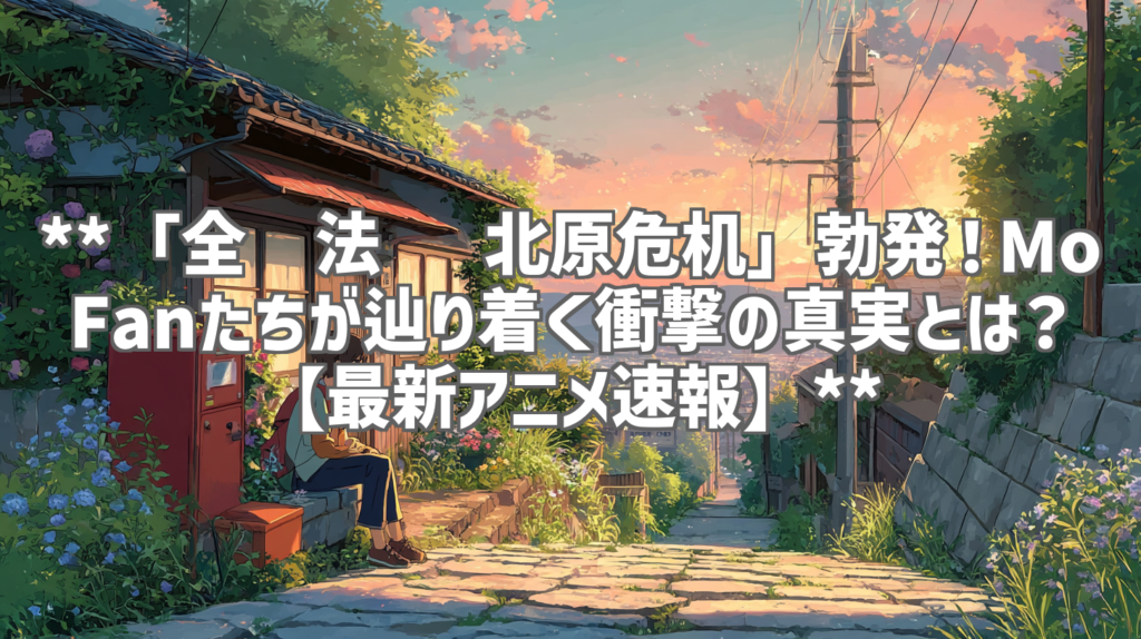**「全职法师 北原危机」勃発！Mo Fanたちが辿り着く衝撃の真実とは？【最新アニメ速報】**