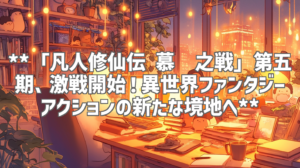 **「凡人修仙伝 慕兰之戦」第五期、激戦開始！異世界ファンタジーアクションの新たな境地へ**