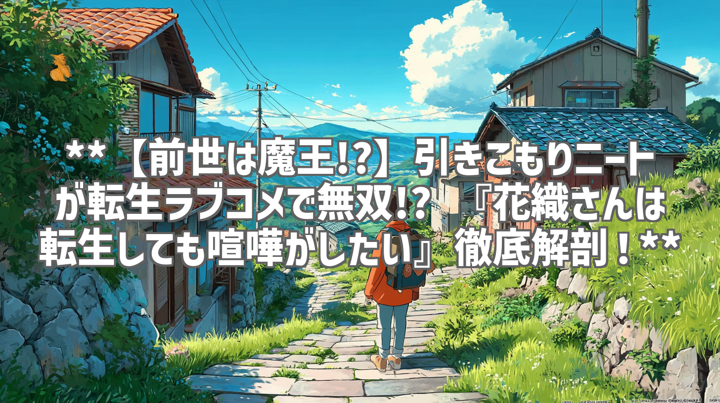 **【前世は魔王!?】引きこもりニートが転生ラブコメで無双!? 『花織さんは転生しても喧嘩がしたい』徹底解剖!**