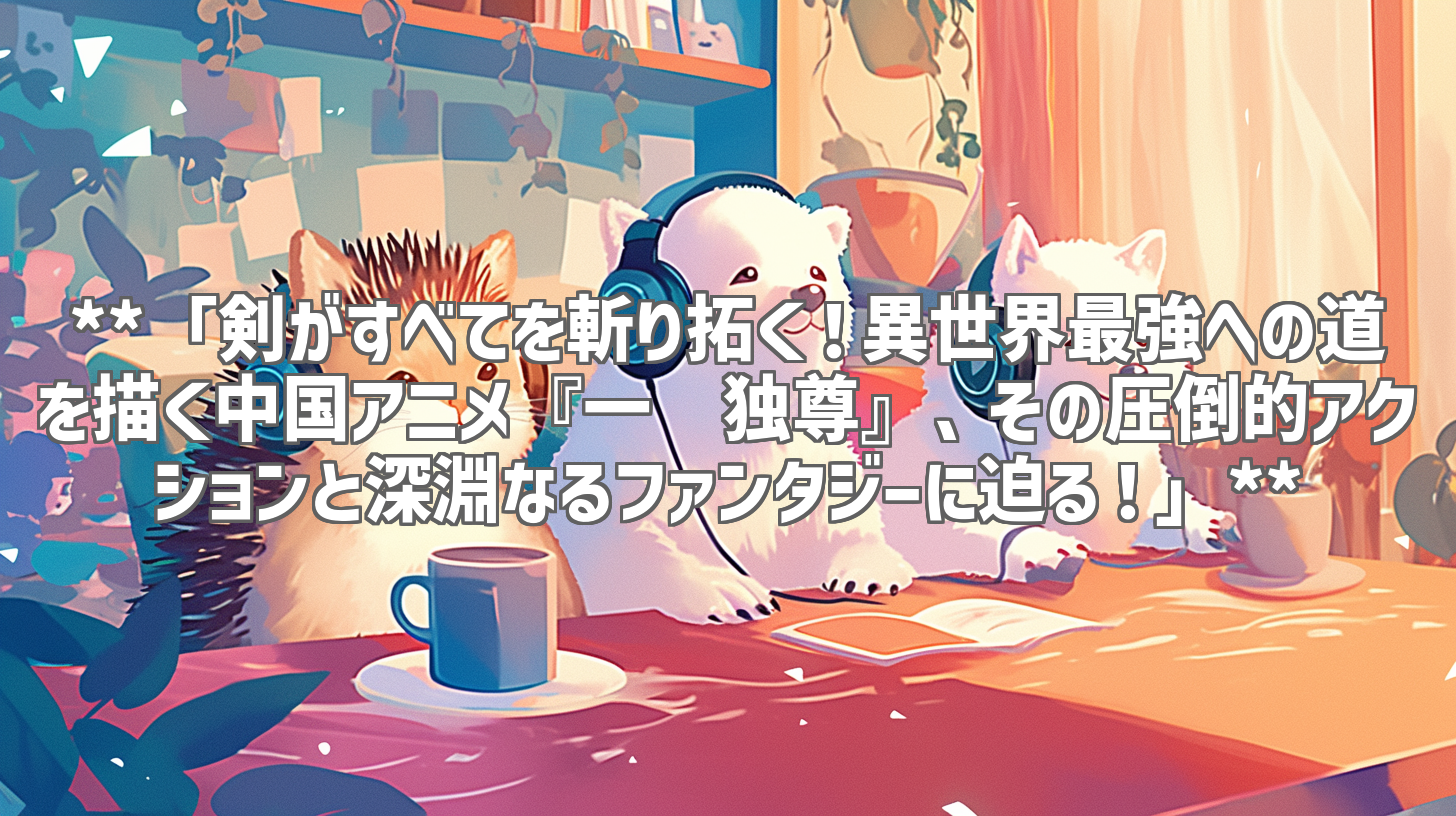 **「剣がすべてを斬り拓く！異世界最強への道を描く中国アニメ『一剑独尊』、その圧倒的アクションと深淵なるファンタジーに迫る！」**