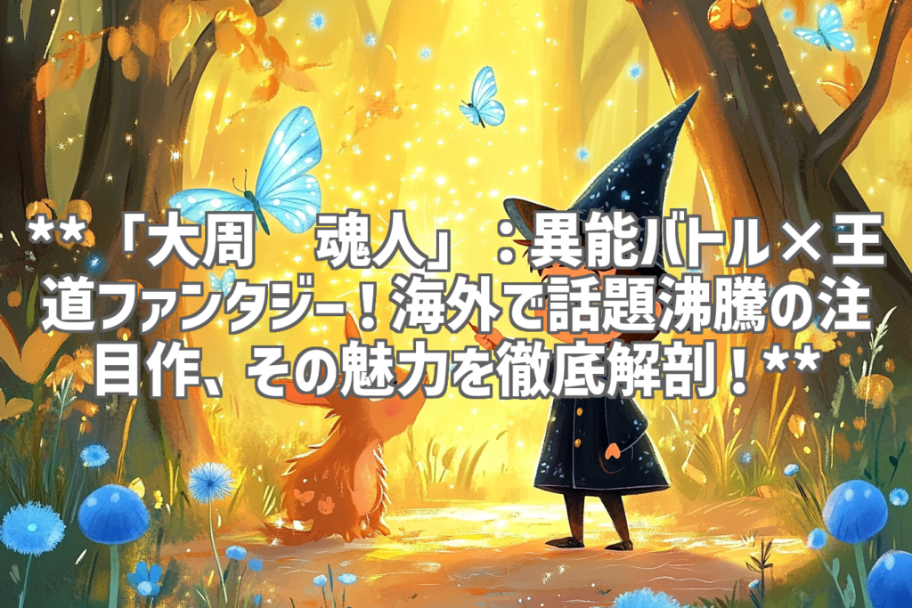 **「大周镇魂人」：異能バトル×王道ファンタジー！海外で話題沸騰の注目作、その魅力を徹底解剖！**