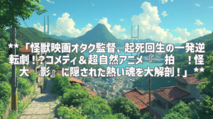 **「怪獣映画オタク監督、起死回生の一発逆転劇！？コメディ＆超自然アニメ『开拍啦！怪兽大电影』に隠された熱い魂を大解剖！」**