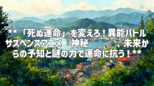 **「死ぬ運命」を変えろ！異能バトルサスペンスアニメ『神秘复苏』、未来からの予知と謎の力で運命に抗う！**