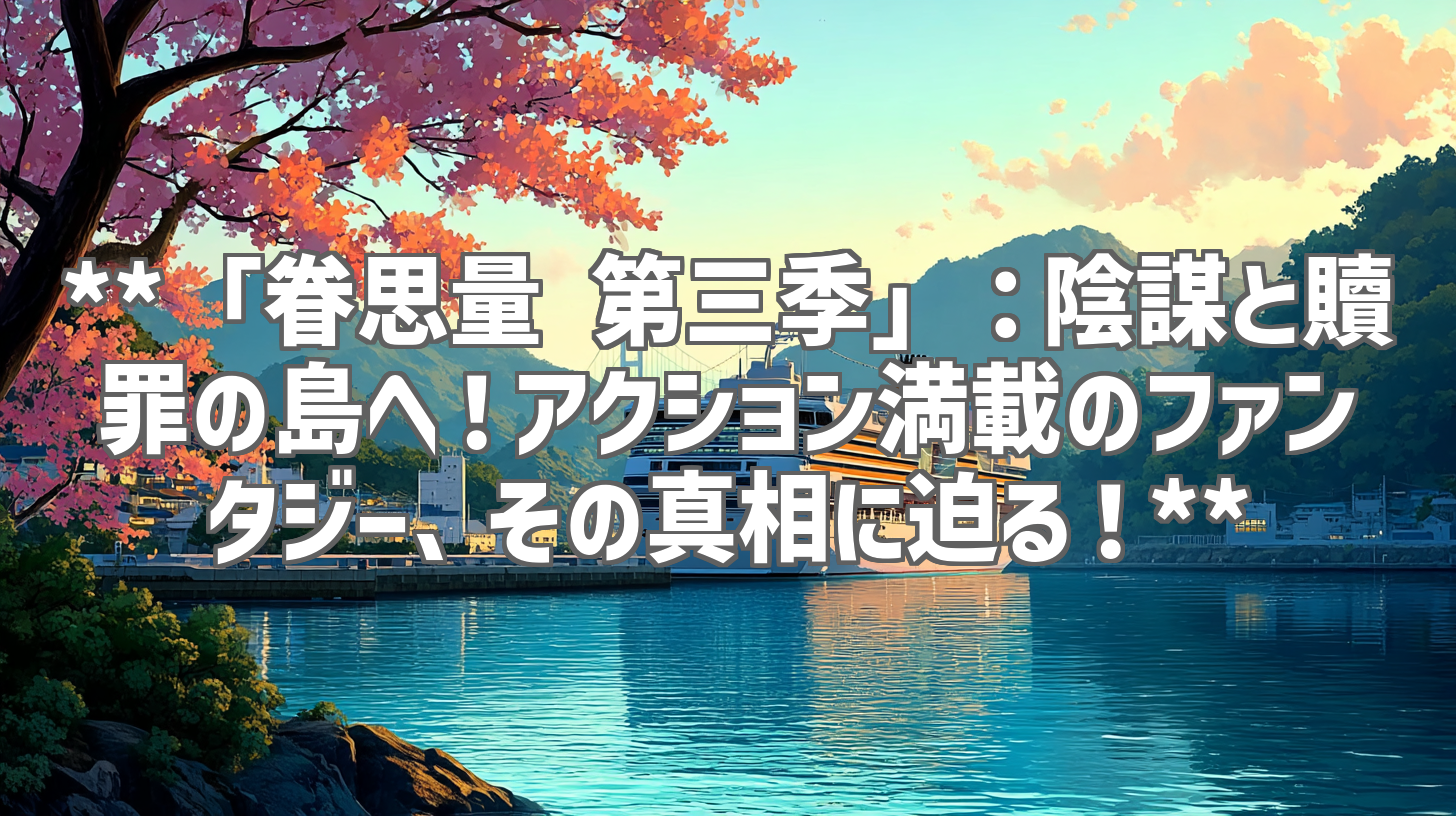 **「眷思量 第三季」：陰謀と贖罪の島へ！アクション満載のファンタジー、その真相に迫る！**