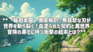 **「輪廻楽園」徹底解剖：無慈悲な刃が世界を斬り裂く！血塗られた契約と異世界冒険の果てに待つ衝撃の結末とは？**