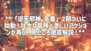 **「逆天邪神 年番」2期ついに始動！壮大な冒険と激しいアクションが再び！見どころ徹底解説！**