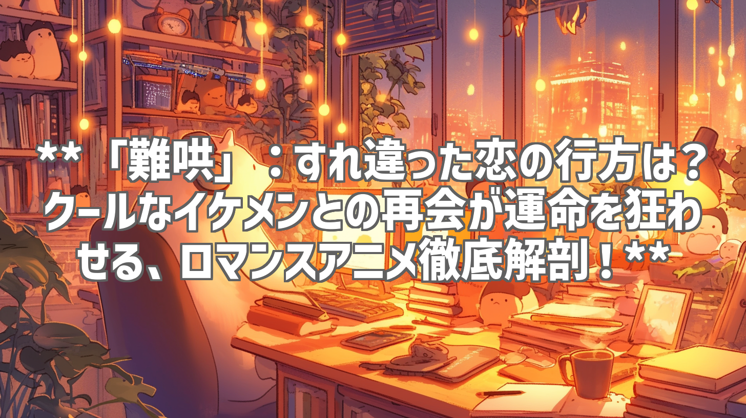 **「難哄」:すれ違った恋の行方は?クールなイケメンとの再会が運命を狂わせる、ロマンスアニメ徹底解剖!**