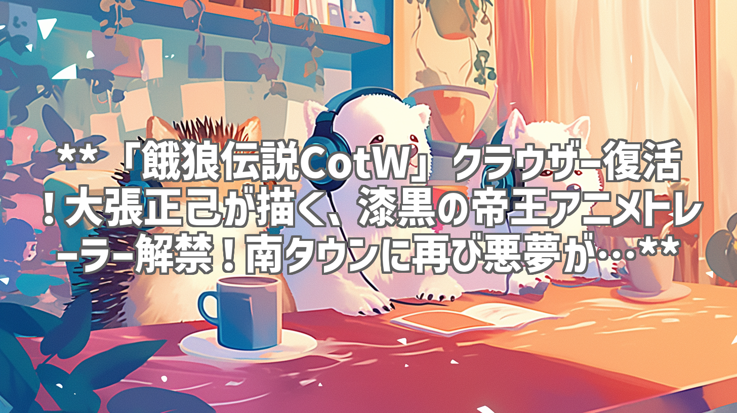 **「餓狼伝説CotW」クラウザー復活！大張正己が描く、漆黒の帝王アニメトレーラー解禁！南タウンに再び悪夢が…**