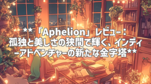 **「Aphelion」レビュー：孤独と美しさの狭間で輝く、インディーアドベンチャーの新たな金字塔**