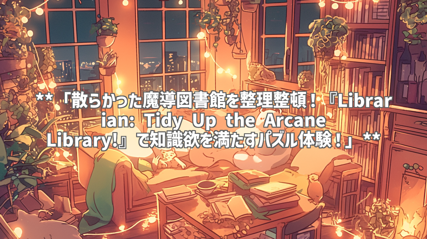 **「散らかった魔導図書館を整理整頓！『Librarian: Tidy Up the Arcane Library!』で知識欲を満たすパズル体験！」**