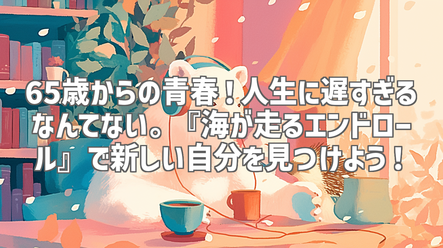 65歳からの青春！人生に遅すぎるなんてない。『海が走るエンドロール』で新しい自分を見つけよう！