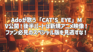 Adoが歌う「CAT'S EYE」MV公開！後半パートは新規アニメ映像！ファン必見のスペシャル版を見逃すな！