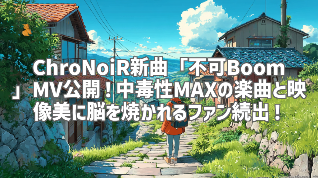 ChroNoiR新曲「不可Boom」MV公開！中毒性MAXの楽曲と映像美に脳を焼かれるファン続出！