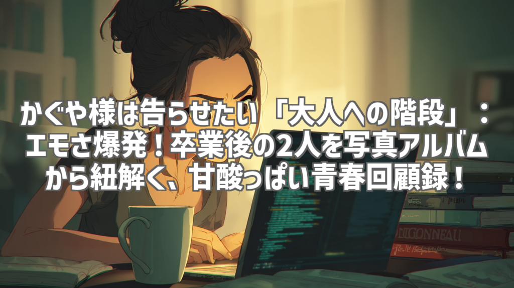 かぐや様は告らせたい「大人への階段」：エモさ爆発！卒業後の2人を写真アルバムから紐解く、甘酸っぱい青春回顧録！