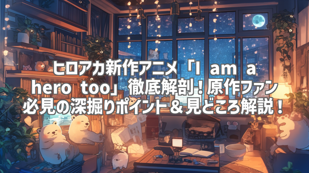 ヒロアカ新作アニメ「I am a hero too」徹底解剖！原作ファン必見の深掘りポイント＆見どころ解説！