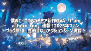 僕のヒーローアカデミア新作OVA「I am a hero too」速報！2025年ファンブック原作、見逃せないアクションシーン満載！