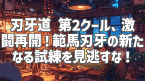 刃牙道 第2クール、激闘再開！範馬刃牙の新たなる試練を見逃すな！
