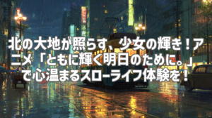 北の大地が照らす、少女の輝き！アニメ「ともに輝く明日のために。」で心温まるスローライフ体験を！
