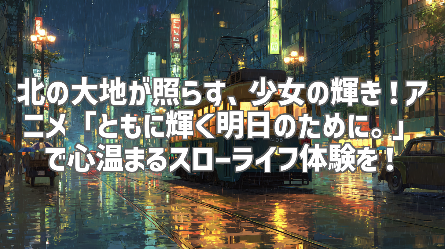 北の大地が照らす、少女の輝き！アニメ「ともに輝く明日のために。」で心温まるスローライフ体験を！
