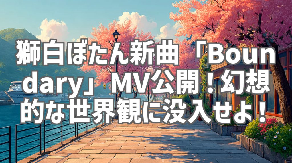 獅白ぼたん新曲「Boundary」MV公開！幻想的な世界観に没入せよ！