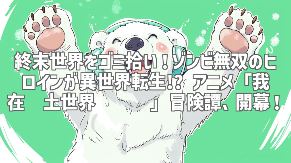 終末世界をゴミ拾い！ゾンビ無双のヒロインが異世界転生!? アニメ「我在废土世界扫垃圾」冒険譚、開幕！