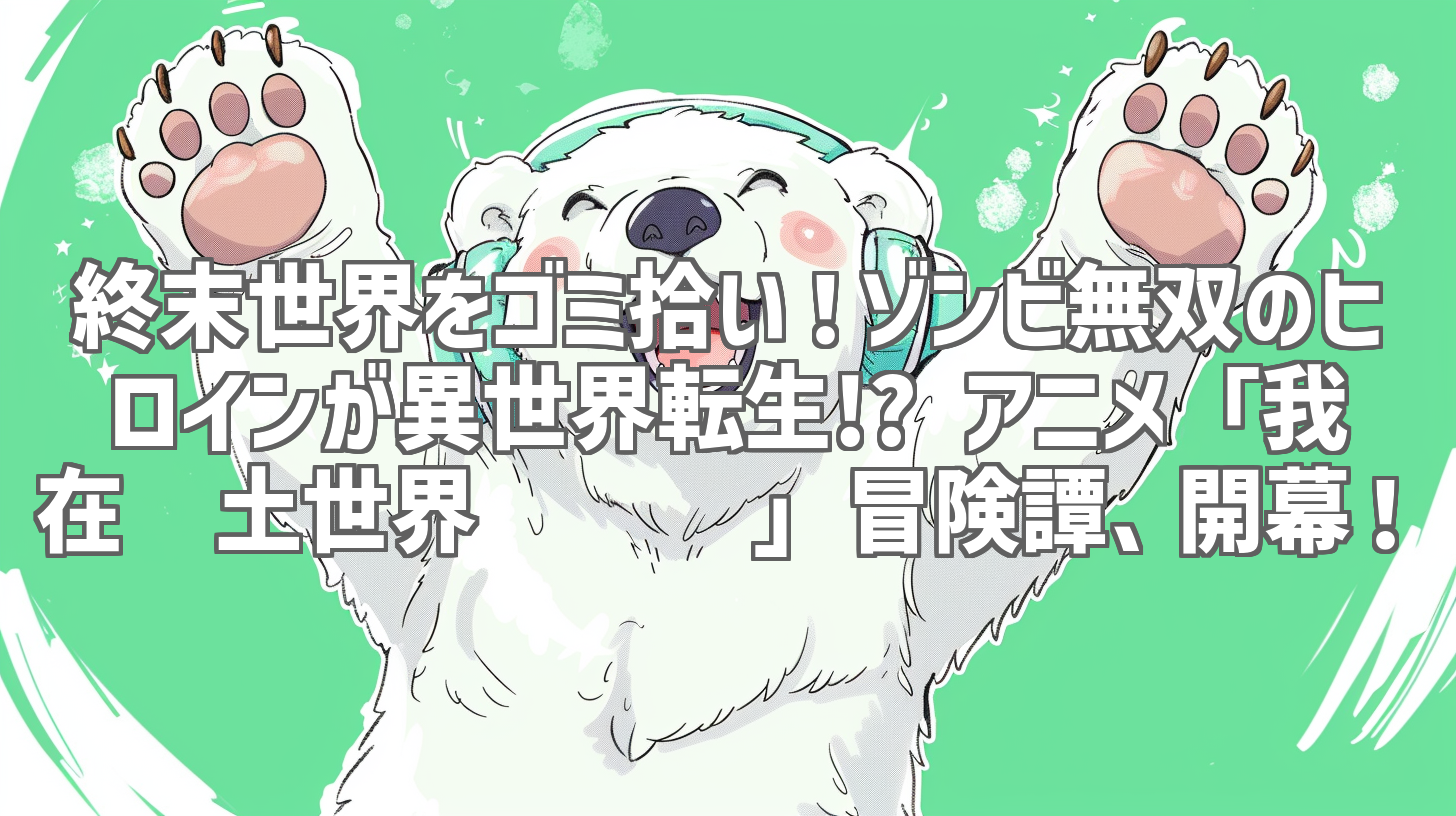 終末世界をゴミ拾い！ゾンビ無双のヒロインが異世界転生!? アニメ「我在废土世界扫垃圾」冒険譚、開幕！