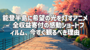 能登半島に希望の光を灯すアニメ – 全収益寄付の感動ショートフィルム、今すぐ観るべき理由