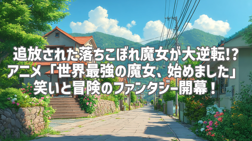 追放された落ちこぼれ魔女が大逆転!? アニメ「世界最強の魔女、始めました」笑いと冒険のファンタジー開幕！