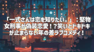 「一式さんは恋を知りたい。」：堅物女刑事が偽装恋愛！？笑いとドキドキが止まらない年の差ラブコメディ！